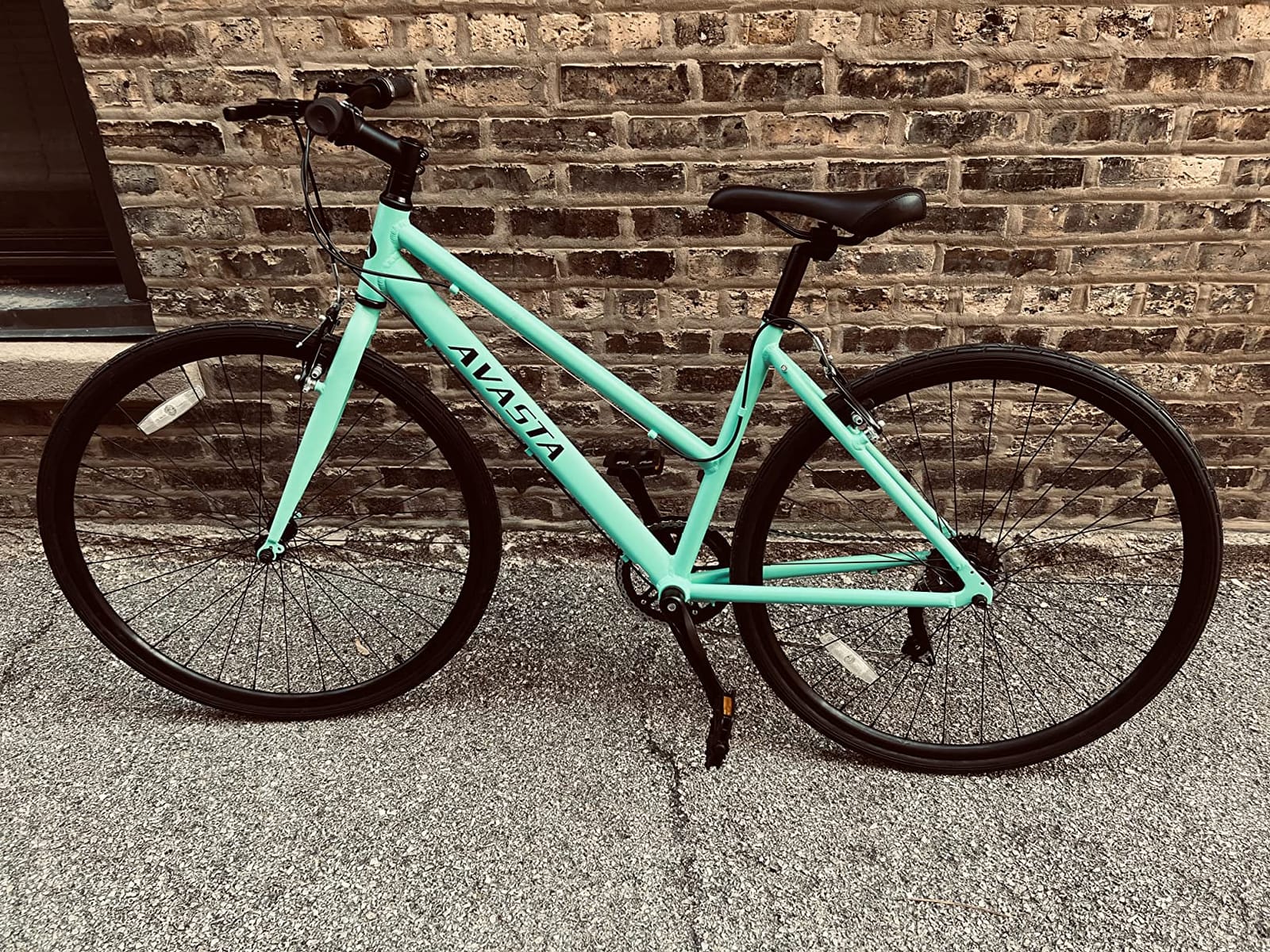 Populus 700C Road Bike for Women with Kickstand, 15 17 Inch Lightweight Step Through Aluminum Alloy Frame, 7-Speed Drivetrain, Multiple Colors customer photo 2