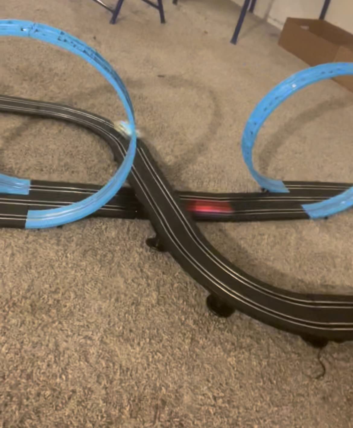 AGM MASETCH High Speed Series Tram Dual Track Set, Track with 4 Vehicles Official Licensed Slot car Racing, Comes with 2 Hand Controls and Track Parts and a Lap Counter customer photo 2