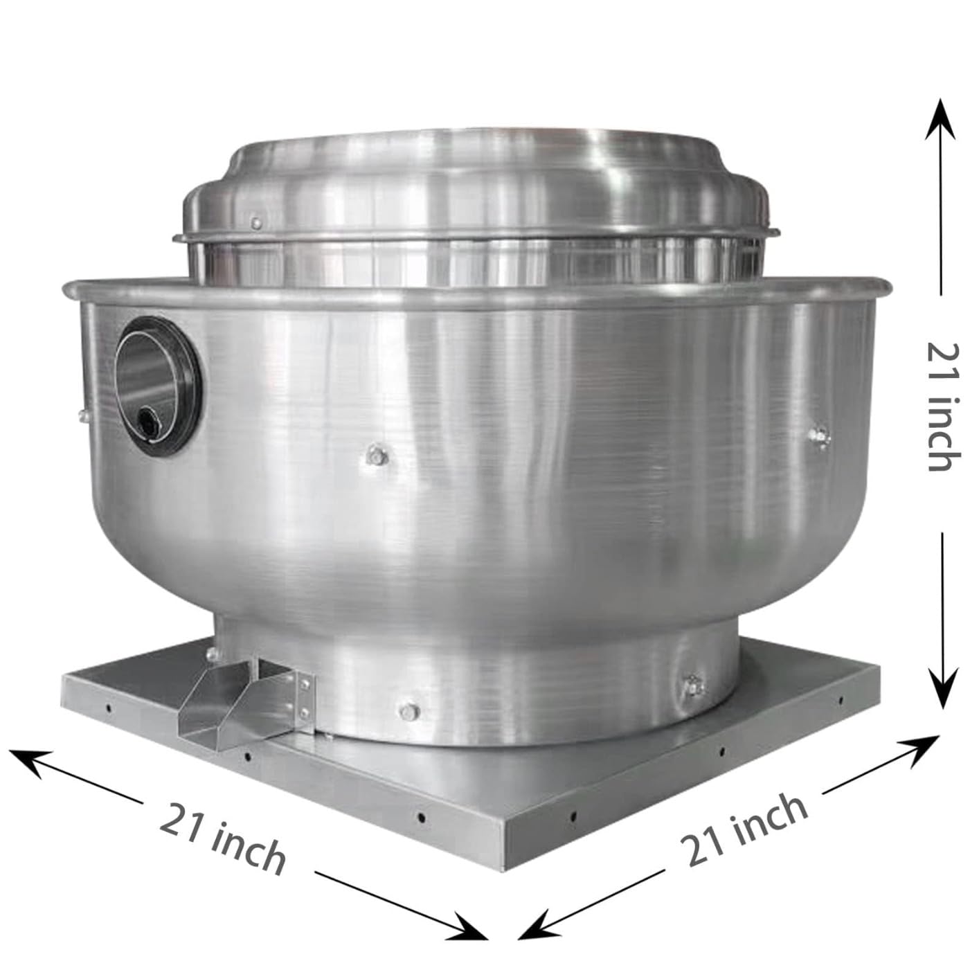 Restaurant Hood Grease Rated Exhaust Fan- Food Truck High Speed Direct Drive Centrifugal Upblast Exhaust Fan 0.5HP 110 Volt Single Phase Motor 1900-2600 CFM customer photo 1