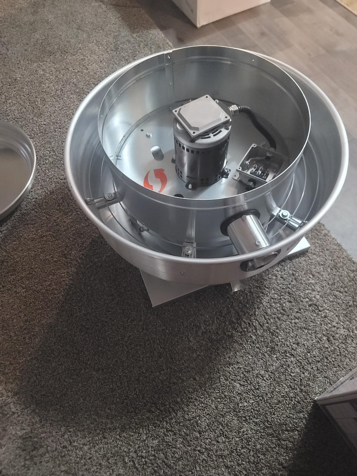 Restaurant Hood Grease Rated Exhaust Fan- Food Truck High Speed Direct Drive Centrifugal Upblast Exhaust Fan 0.5HP 110 Volt Single Phase Motor 1900-2600 CFM customer photo 2
