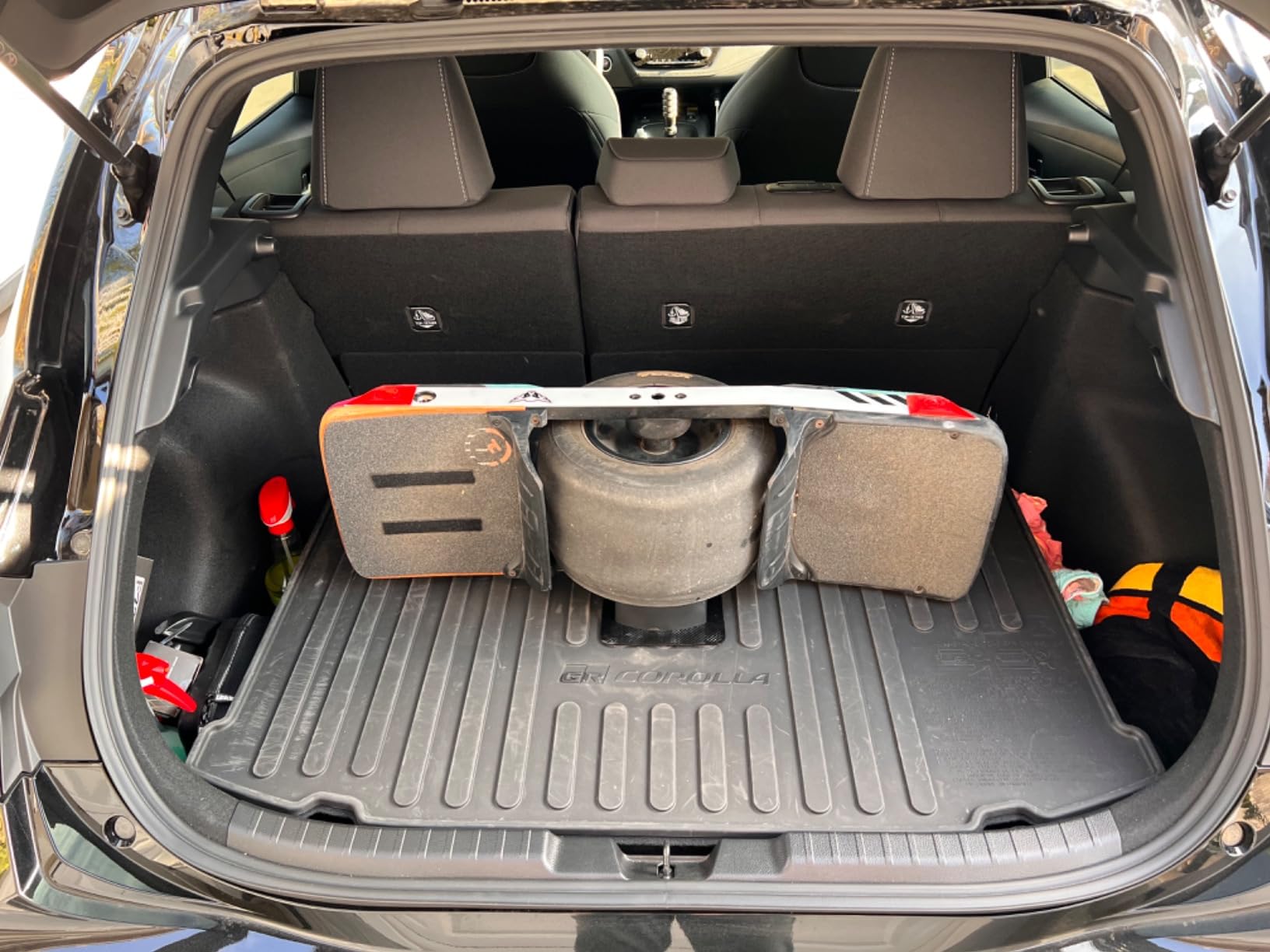 Car Trunk Stand for OneWheel GT, Pint X, Pint, XR - Fit All Cars, Trucks & SUVs Trunk, Secures Onewheel Stably, Effectively Protects OneWheel from Impact in The Trunk customer photo 1