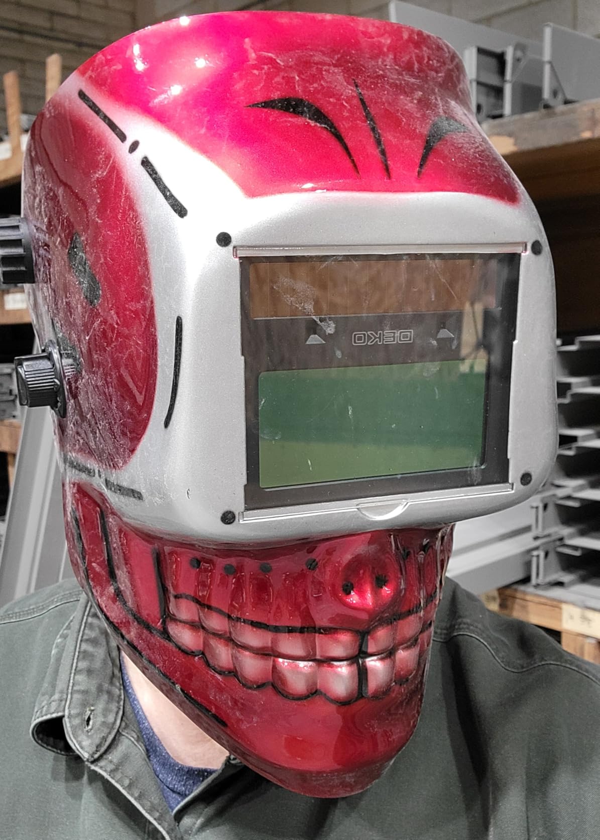 DEKORPO True Color Solar Powered Auto Darkening Welding Welder Mask Hood Helmet customer photo 1