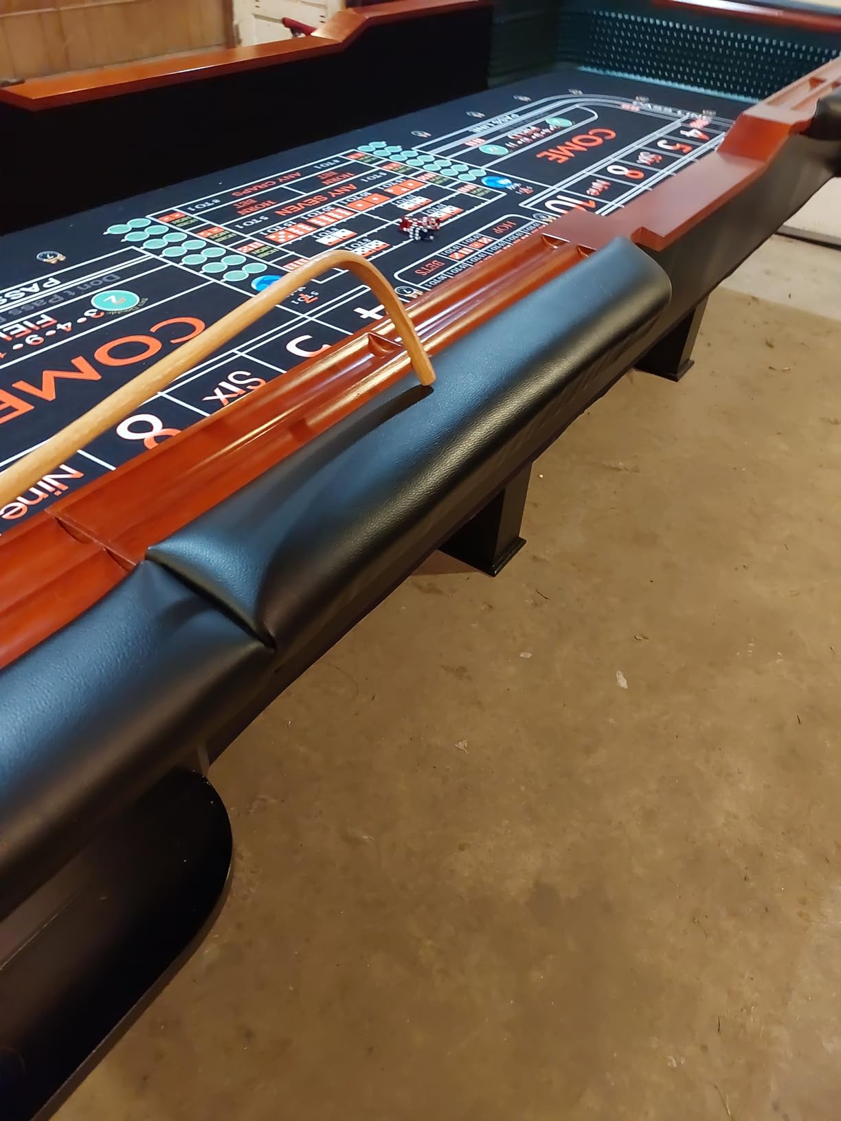 Craps Table 136 inch with Diamond Bumper Rubber for Multi Player customer photo 1