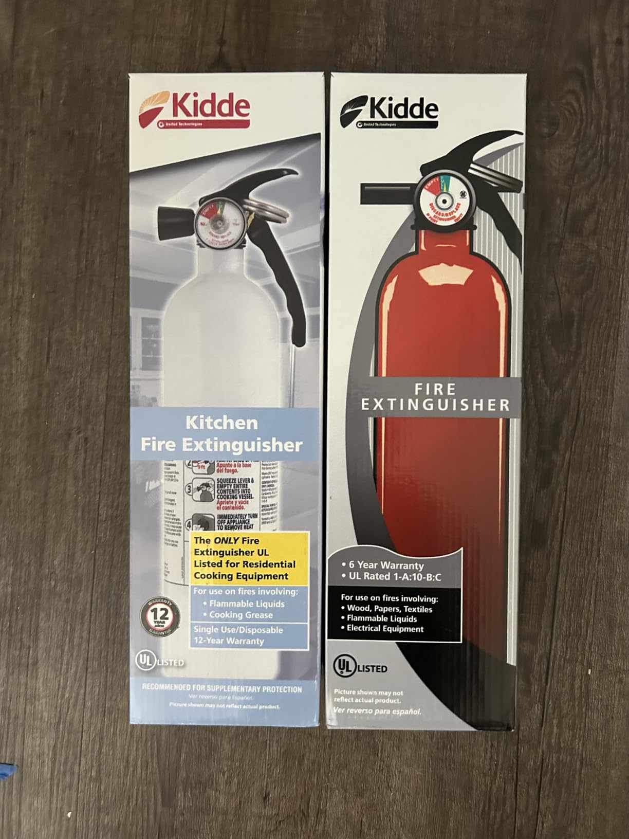 Kidde Kitchen + Home Fire Extinguisher Set, 711A | 1-A:10-B:C, RESSP+FA110G | Residential Extinguisher Combo Set for Small Cooking Oil and Grease Fires + Common Household Fires, 2.5 lb. Dry Chemical customer photo 1