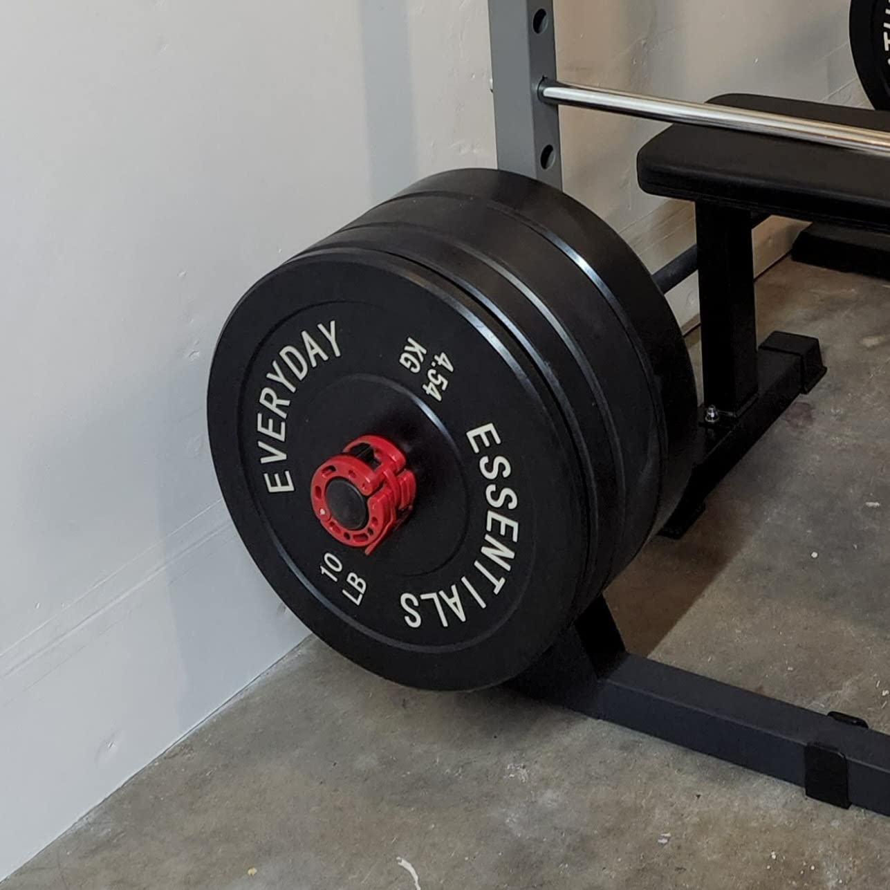 BalanceFrom Olympic Rubber Bumper Weight Plate Set with Steel Hub Inserts - 2-Inch Hole Plates for Strength Training, Powerlifting, and Weightlifting at Home, Garage, or Commercial Gym customer photo 2
