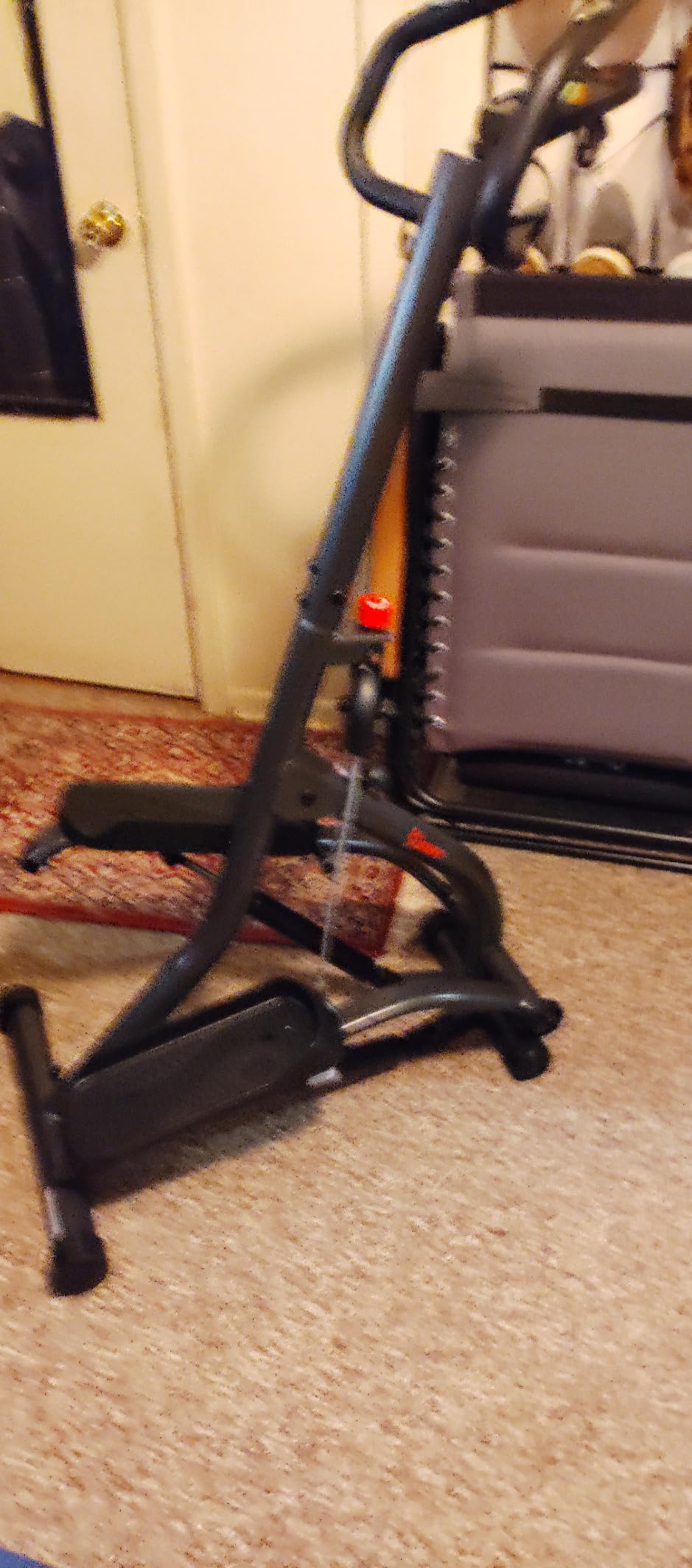 Extended Stride Climbing Stair Stepper w/Handlebar | Folding Climbing Stair Stepper, Adjustable Step Height, SunnyFit App, Hydraulic Resistance, Pulse Sensors, Device Holder customer photo 1