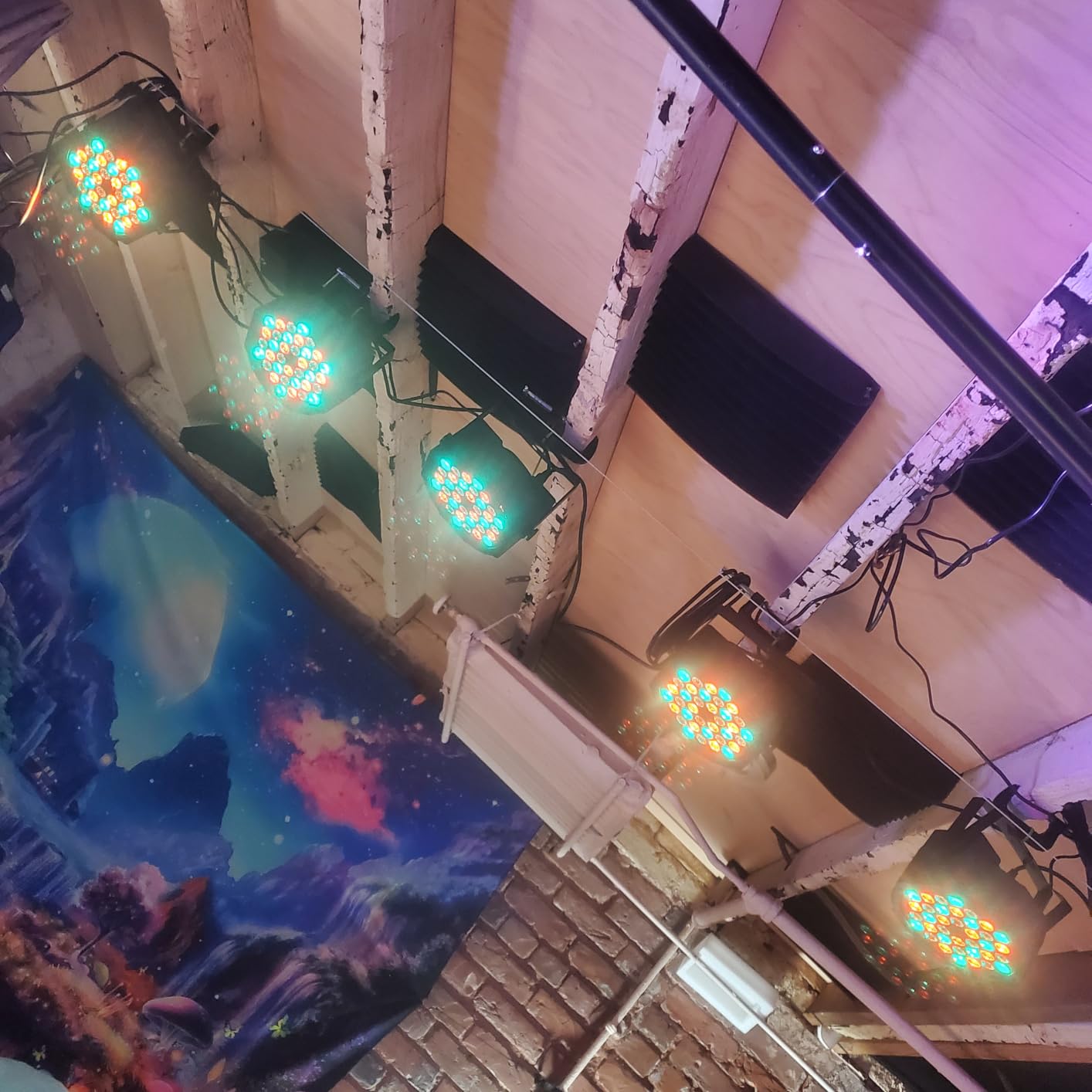 DJ Par Lights, RGB 36 LED Stage Lights Sound Activated, Remote & DMX Controlled LED Uplights, 7 Modes Uplighting for Dance Party Church Wedding Birthday Holiday Music Show - 10 Pack customer photo 2
