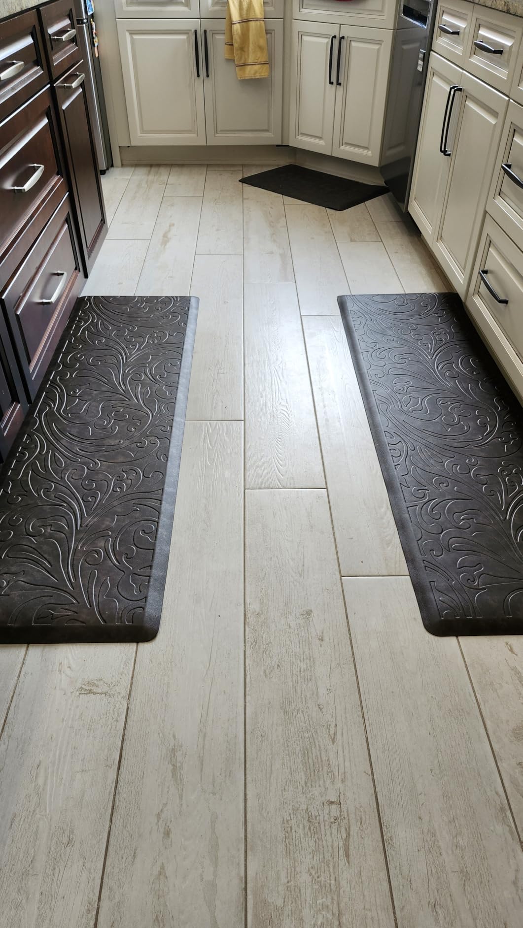 Kitchen Mat Cushioned Anti-Fatigue Comfort Standing Mat Rug for Home, Office | Waterproof Non-Slip Ergonomic Comfort Rug for Sink, Laundry, Desk (17.3