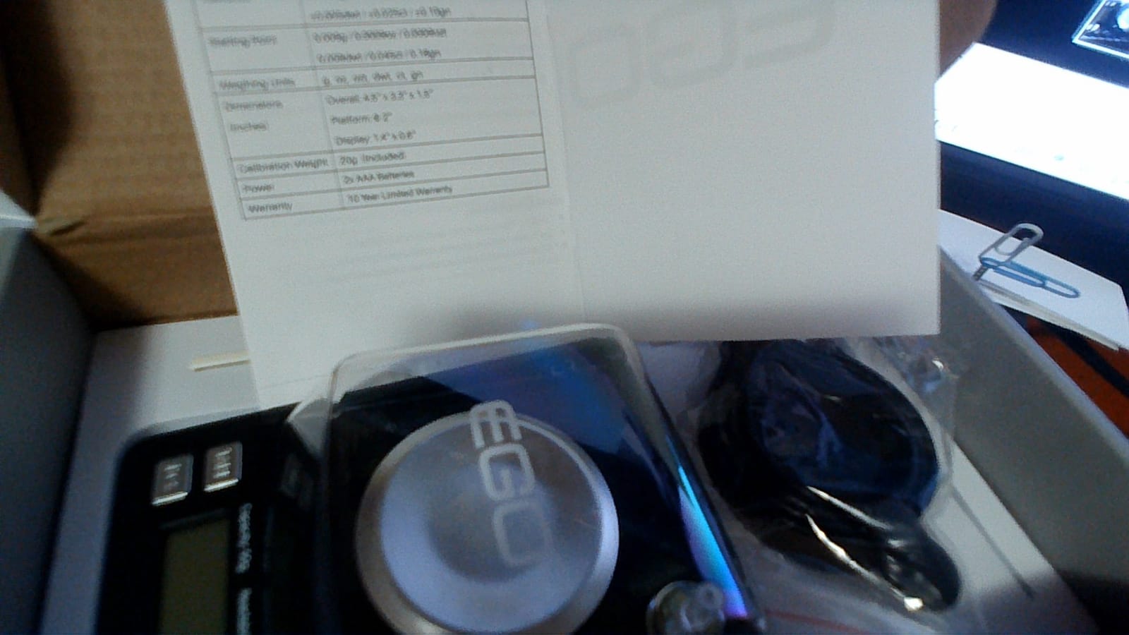 MAXUS Reloading Scale 50g/0.001g with Powder Trickler and 3 Backlight Modes customer photo 1