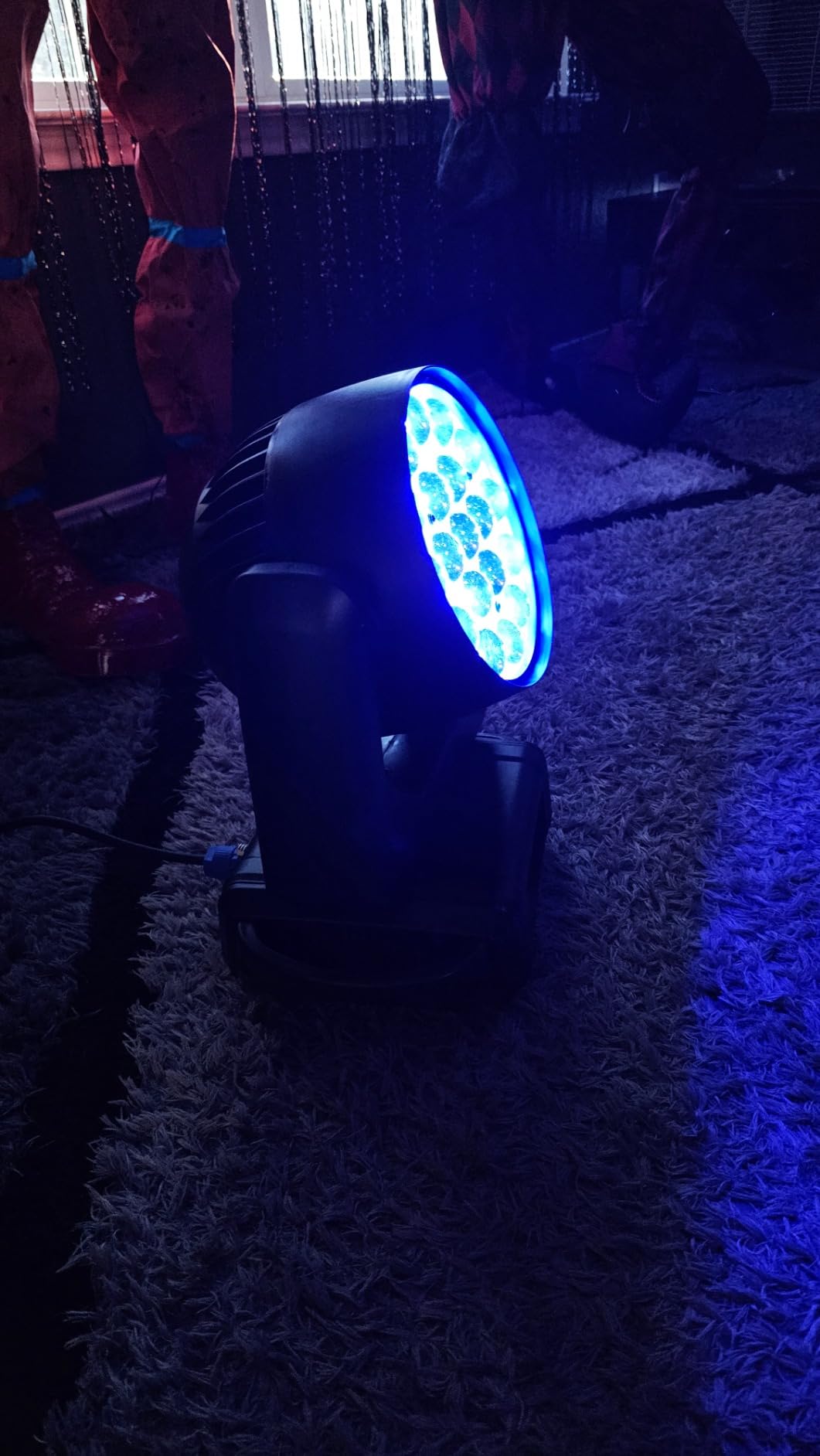 HOLDLAMP Moving Head Lights 19x15W RGBW 4-in-1 LED Stage Light with Zoom Beam Wash Effect by Sound Activated Auto DMX Control for Wedding DJ Disco Parties Nightclub Show Bar (1 Pack) customer photo 1