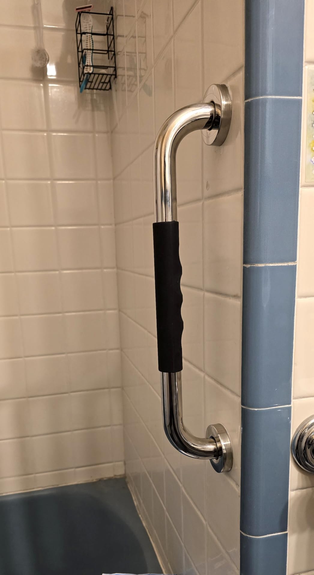 Gotega 16 Inch Shower Grab Bars for Seniors, Anti Slip Handicap Grab Bars | 2 pack, waterproof and sturdy, for elderly, seniors, handicap, pregnant, the injured, children customer photo 1