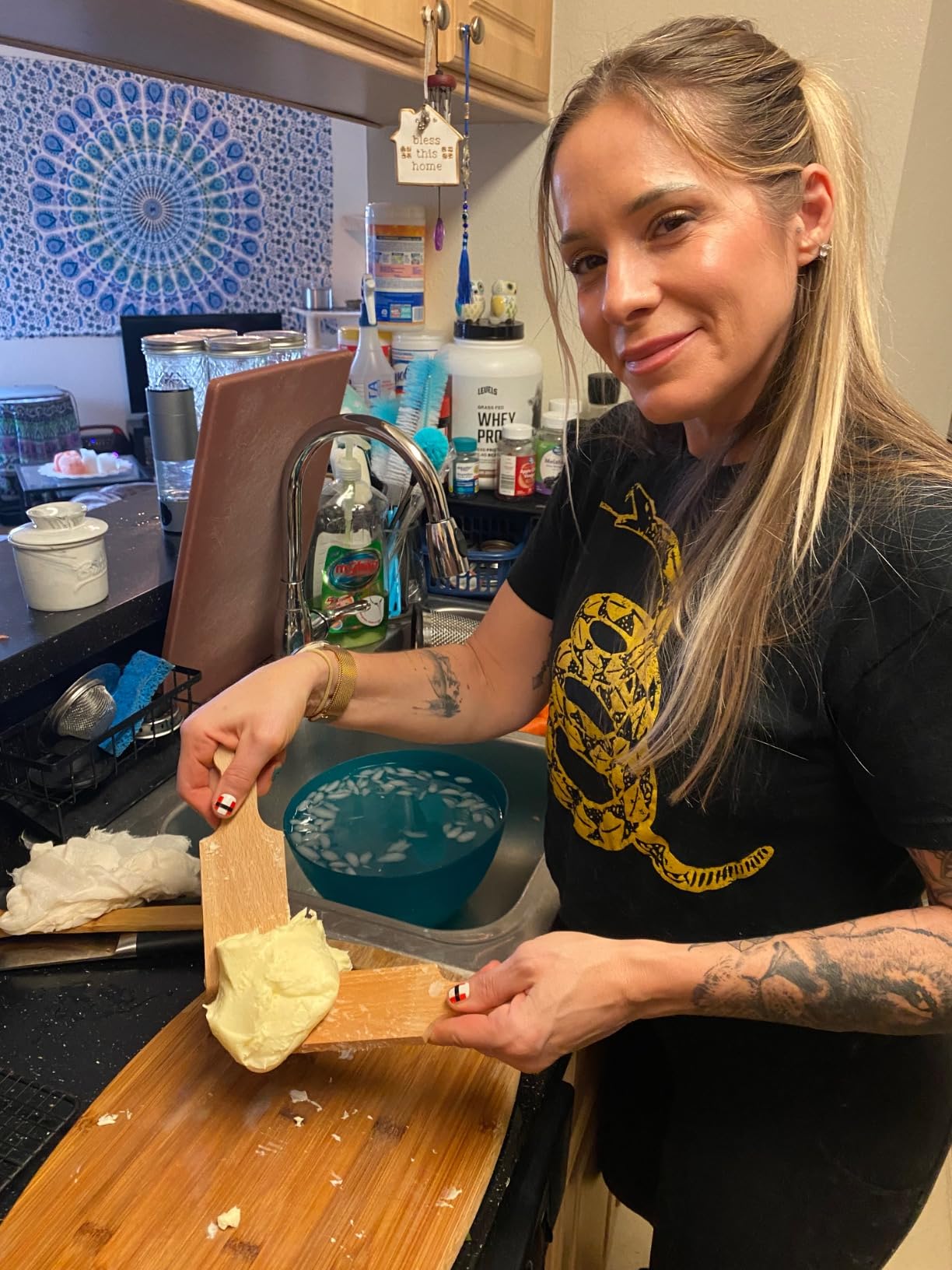 Dazey Butter Churner - Butter Crock, Cheese Cloth, Paddles, Recipe Book INCLUDED- Hand Crank Churn Manual Butter Maker customer photo 1