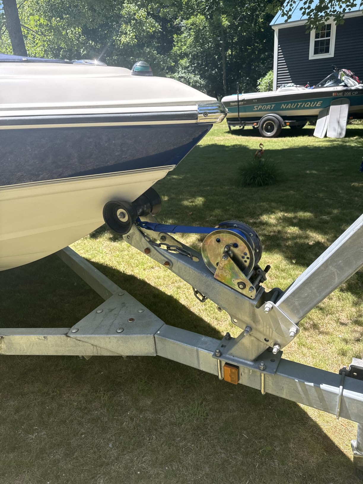 Heavy Duty Boat Trailer Winch Strap with Hook - 2