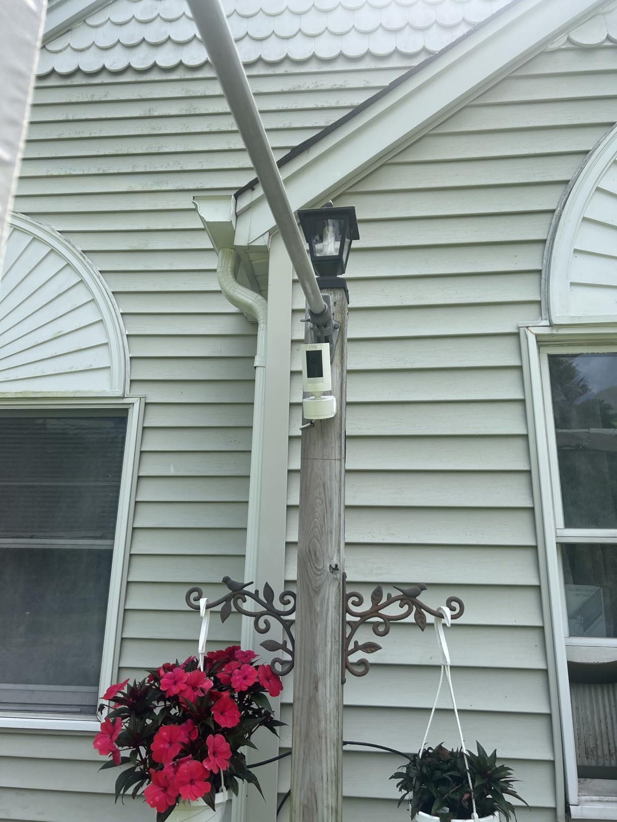 Ring Floodlight Cam Wired Pro, Home or business security, Retinal 2K Video, Color Night Vision and Two-Way Talk with Audio+, White customer photo 2