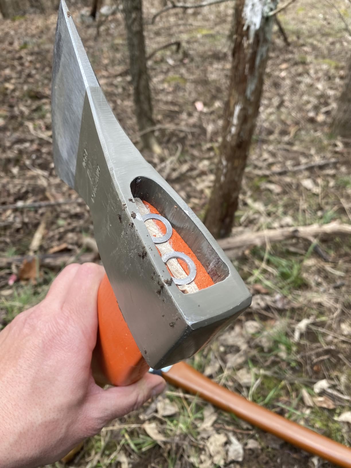 Husqvarna 27-Inch Felling Axe with Ash Wood Handle and Forged Steel Axe Head, Includes Durable Cover | Ideal for Debarking and Felling, Comfortable Ash Wood Handle, Durable Cover, 2.76 lbs Axe Head Weight customer photo 1