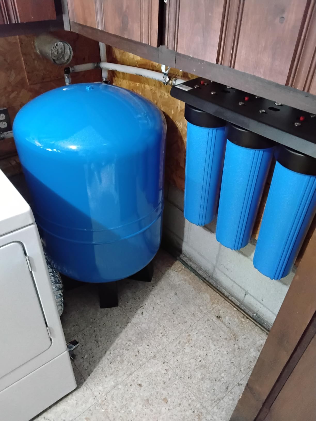 Waterdrop WHF3T-FG 3-Stage Whole House Water Filter System for Well Water | Reduces Iron & Manganese, Lead, Chlorine & Odor, 7-Stage Filtration, 5 Micron, 15 GPM, 1
