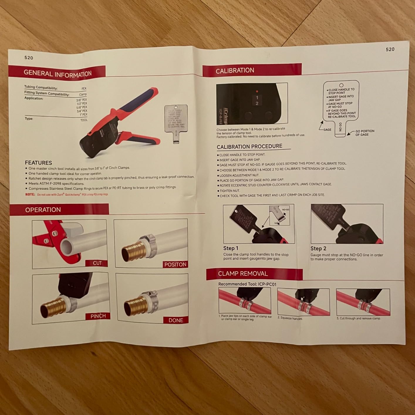 iCrimp ICP-BJ02 PEX Clamp Cinch Tool, Patented One Handed PEX Crimping Tool for Pinching 3/8-in, 1/2-in, 3/4-in, 1-in PEX Clamp Rings, Cinch Only customer photo 1