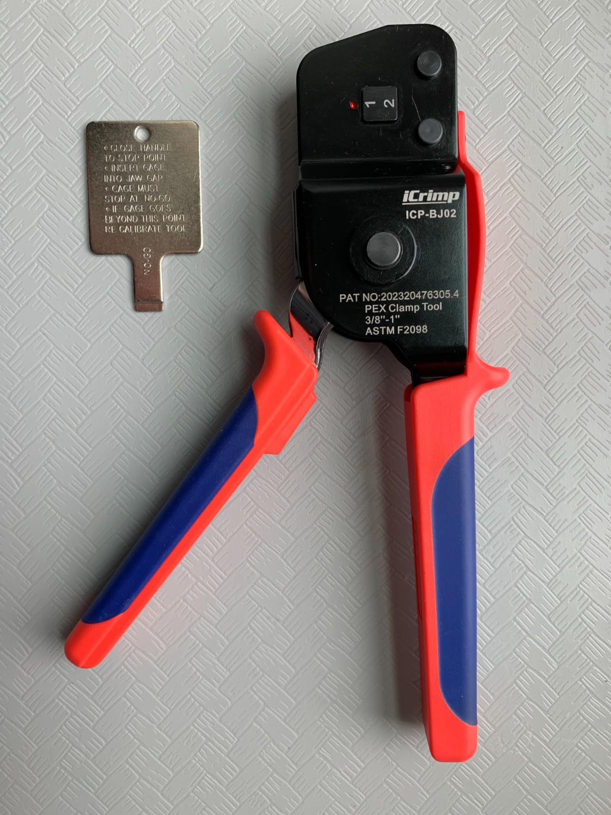iCrimp ICP-BJ02 PEX Clamp Cinch Tool, Patented One Handed PEX Crimping Tool for Pinching 3/8-in, 1/2-in, 3/4-in, 1-in PEX Clamp Rings, Cinch Only customer photo 2