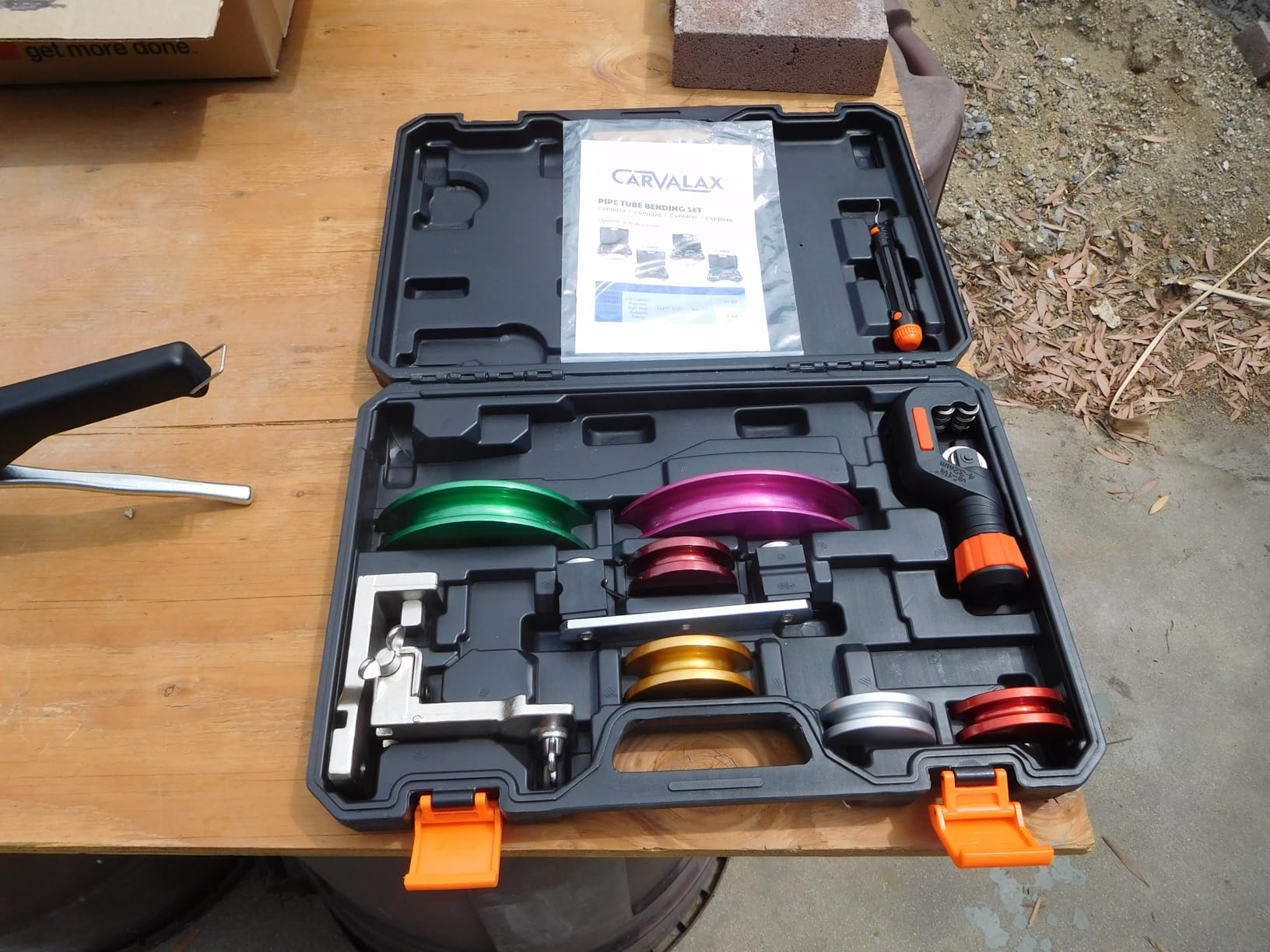 CARVALAX Pipe Tube Bender Set, Reverse Adapters, for 1/4” to 7/8” O.D customer photo 2