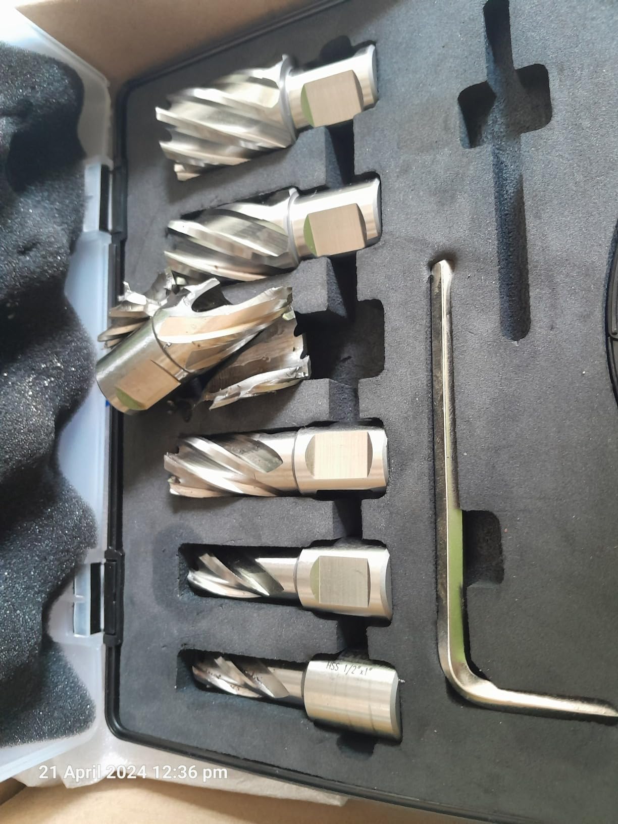 VEVOR Annular Cutter Set, 13 pcs Weldon Shank Mag Drill Bits, 1