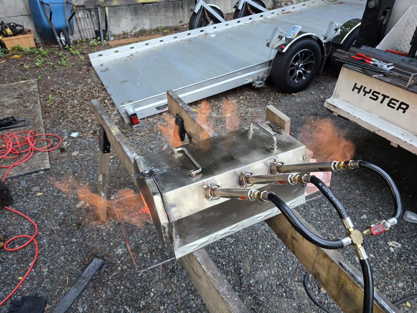 Nelyrho 3-Burner Propane Forge Kit with Double Doors, 2600°F Max | Blacksmith Forge Kit with 30 PSI Regulator and Firebrick for Knife Making, Forging, and Beginner Blacksmithing customer photo 2