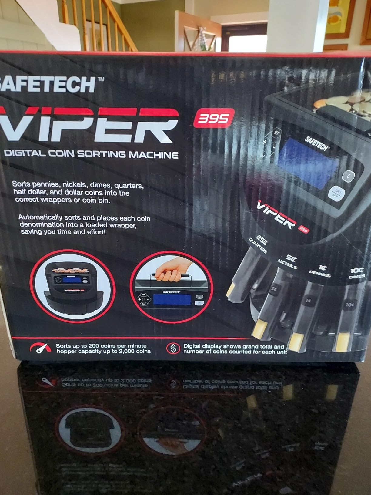 Safetech Viper V395 Coin Counter, Sorter, and Wrapper, Sorts All US Coins Including Half Dollars customer photo 1