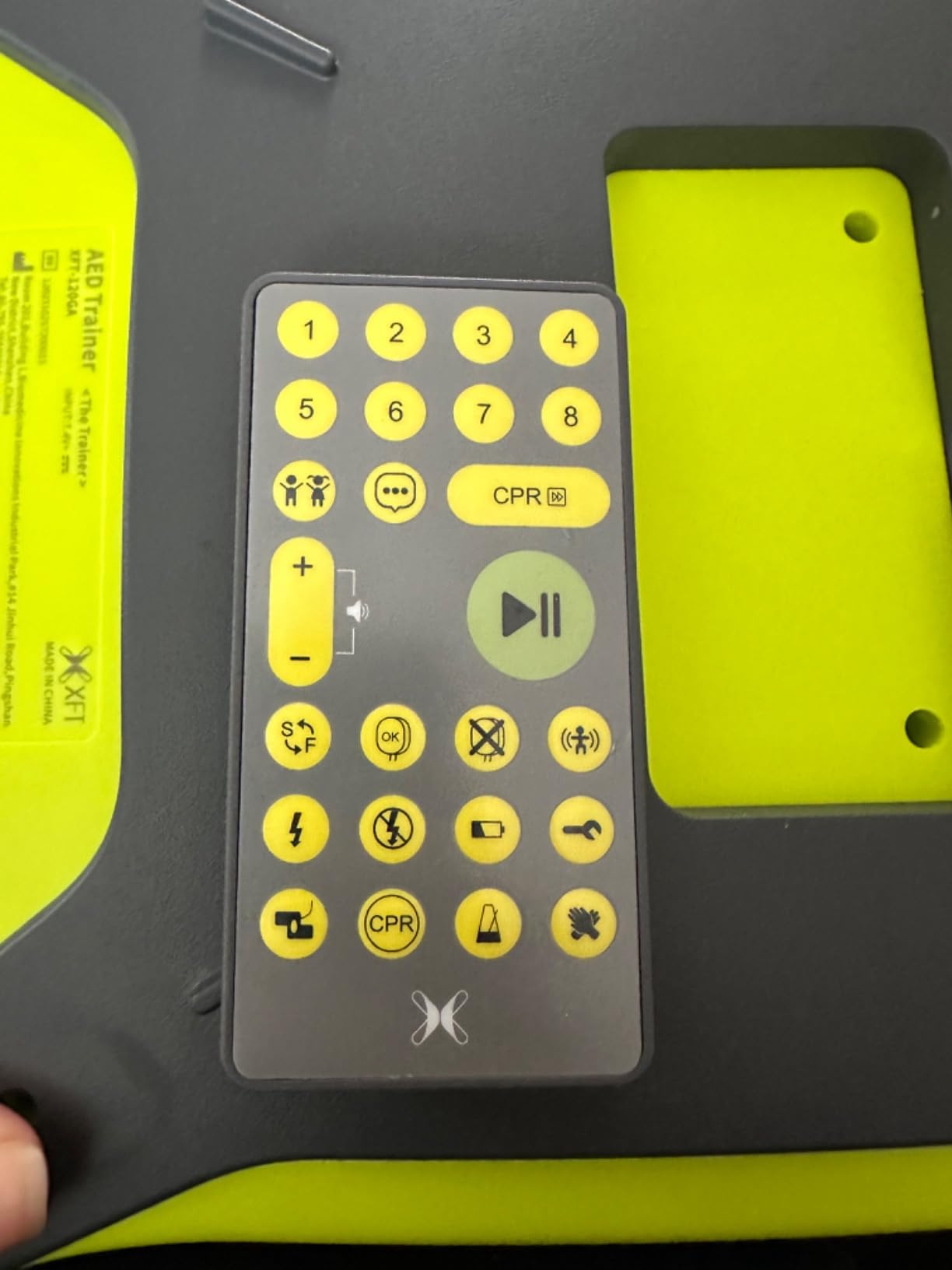 AED Trainer, XFT AED Training Kit CPR Equipment Training Device Automatic External Defibrillator Simulator, AED Trainer Professional for First Aid Trainee Beginner 2024 New Version(XFT-120GA) customer photo 1