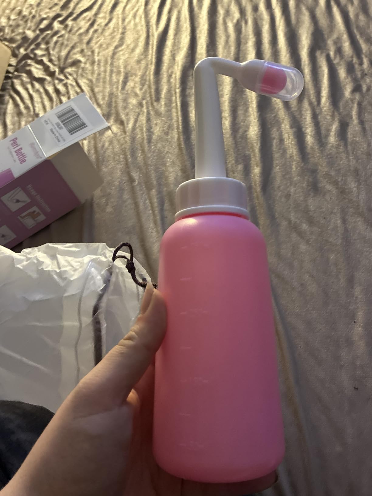 Premium Peri Bottle for Postpartum Care | Upside Down Peri Bottle, Portable Bidet for Perineal Recovery and Cleansing After Birth 12OZ/350ml customer photo 1