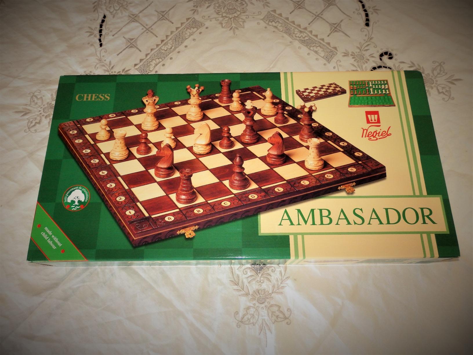 Wegiel Imperator 21-Inch Luxury Wooden Chess Set for Adults and Kids - Handcrafted from Premium Beech and Birch Wood - Unique Folding Design with Chess Piece Storage, Brown,Imperator - Brown customer photo 2