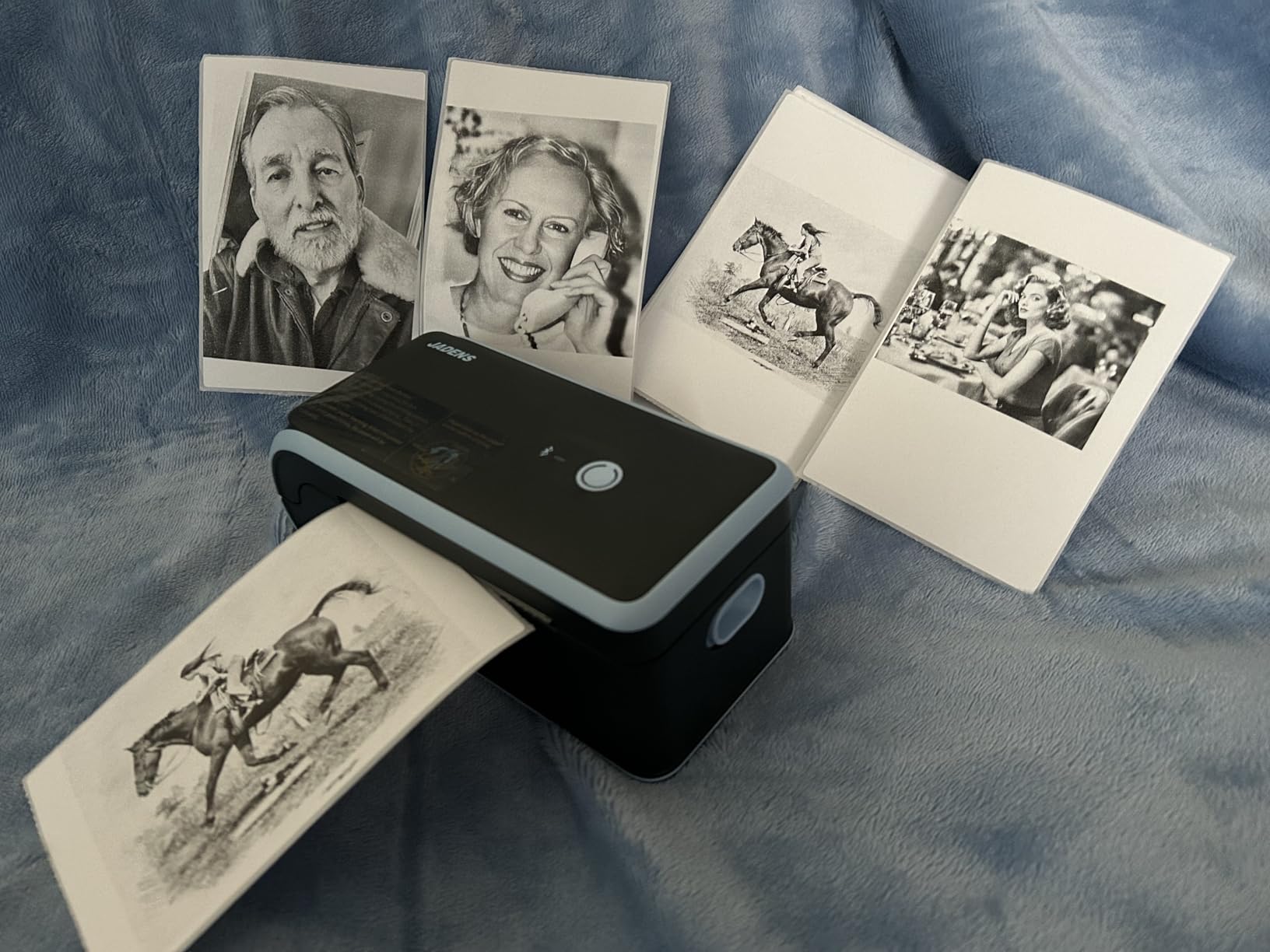 JADENS Bluetooth Thermal Label Printer, Wireless with Built-in Paper Bin | Compatible with iOS, Android, Windows, Mac, Chromebook, Widely Used for Etsy, Shopify, USPS customer photo 1