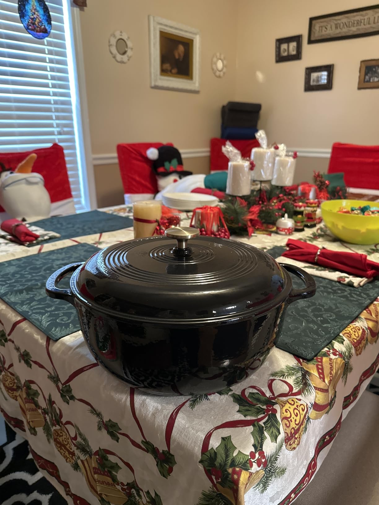 Best Choice Products 7.5 Quart Enamel Cast-Iron Round Dutch Oven, Family Style Heavy-Duty Pre-Seasoned Cookware for Home, Kitchen, Dining Room, Oven Safe w/Lid, Dual Handles - Sage Green customer photo 1