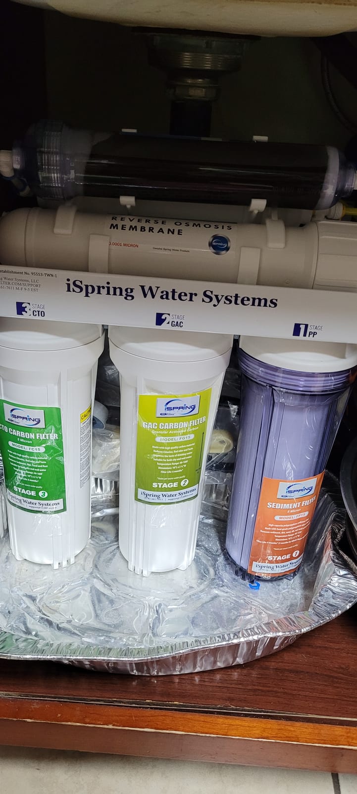 iSpring RCC1D Tankless RO/DI System - 5-Stage, 150 GPD for Aquarium | De-ionization removes 1000+ contaminants. 0 TDS ultra-pure water. Space-saving tankless design. Ideal for aquariums, labs customer photo 1