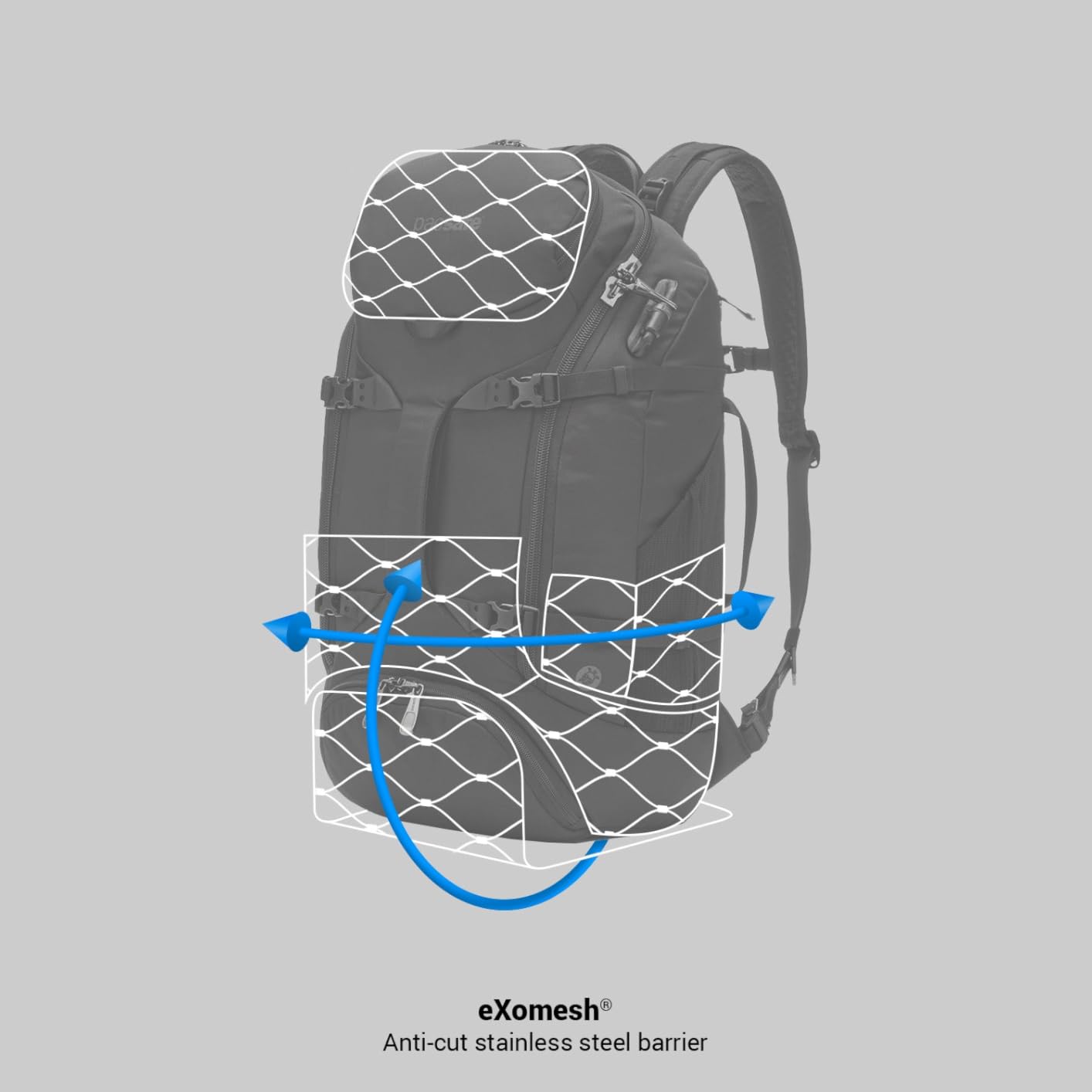 Pacsafe Venturesafe EXP35 Anti Theft Travel Backpack, Slate customer photo 1