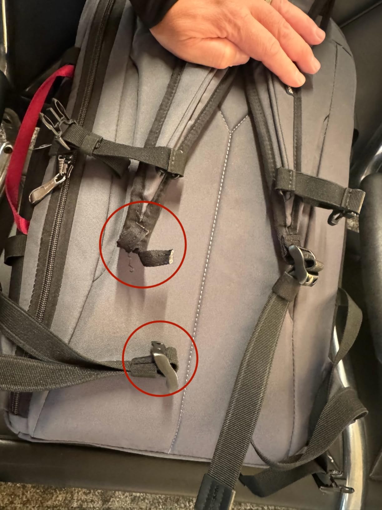 Pacsafe Venturesafe EXP35 Anti Theft Travel Backpack, Slate customer photo 2