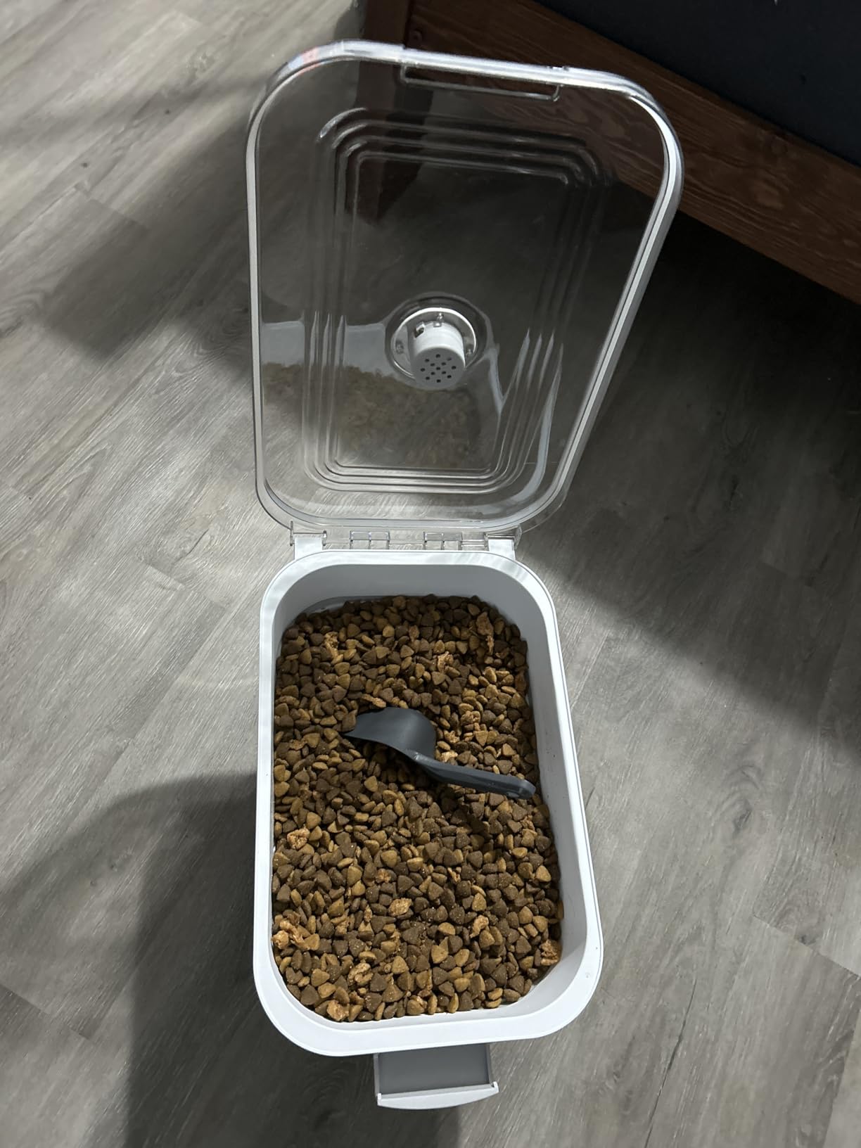 20-23 Lbs Dog Food Storage Container, Collapsible Dog Food Container | Pet Food Storage Container with Transparent Airtight Lid, Multifunctional for Dog Cat, Rice, Flour, Scoop and Small Container customer photo 1