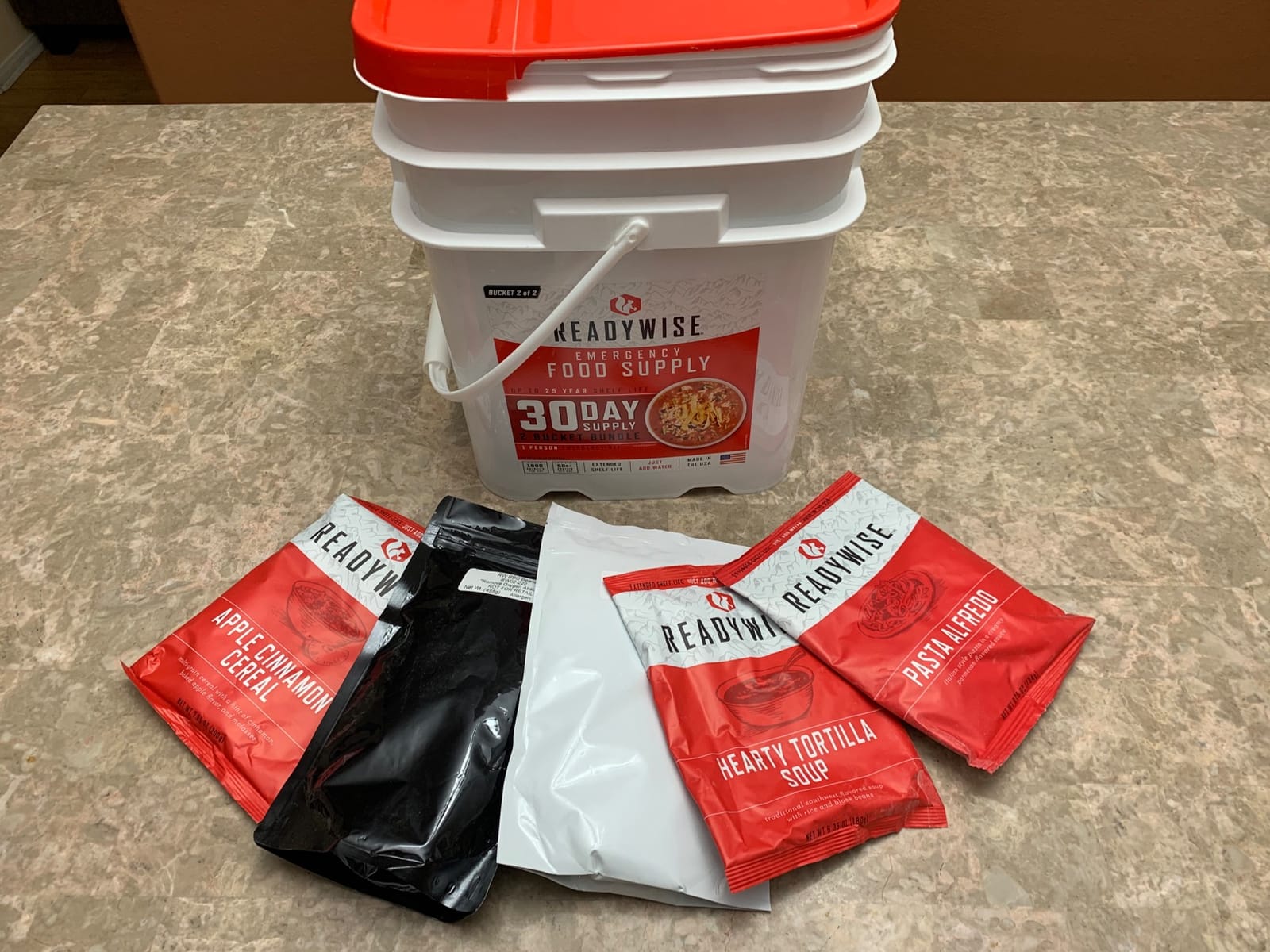 ReadyWise Emergency Food Supply - 14 Day, 150 Servings Emergency Freeze Dried Food Bucket, Protein Meals, Camping Essentials, Survival Kit, Disaster Prepping Supplies, up to 25 Year Shelf Life customer photo 1