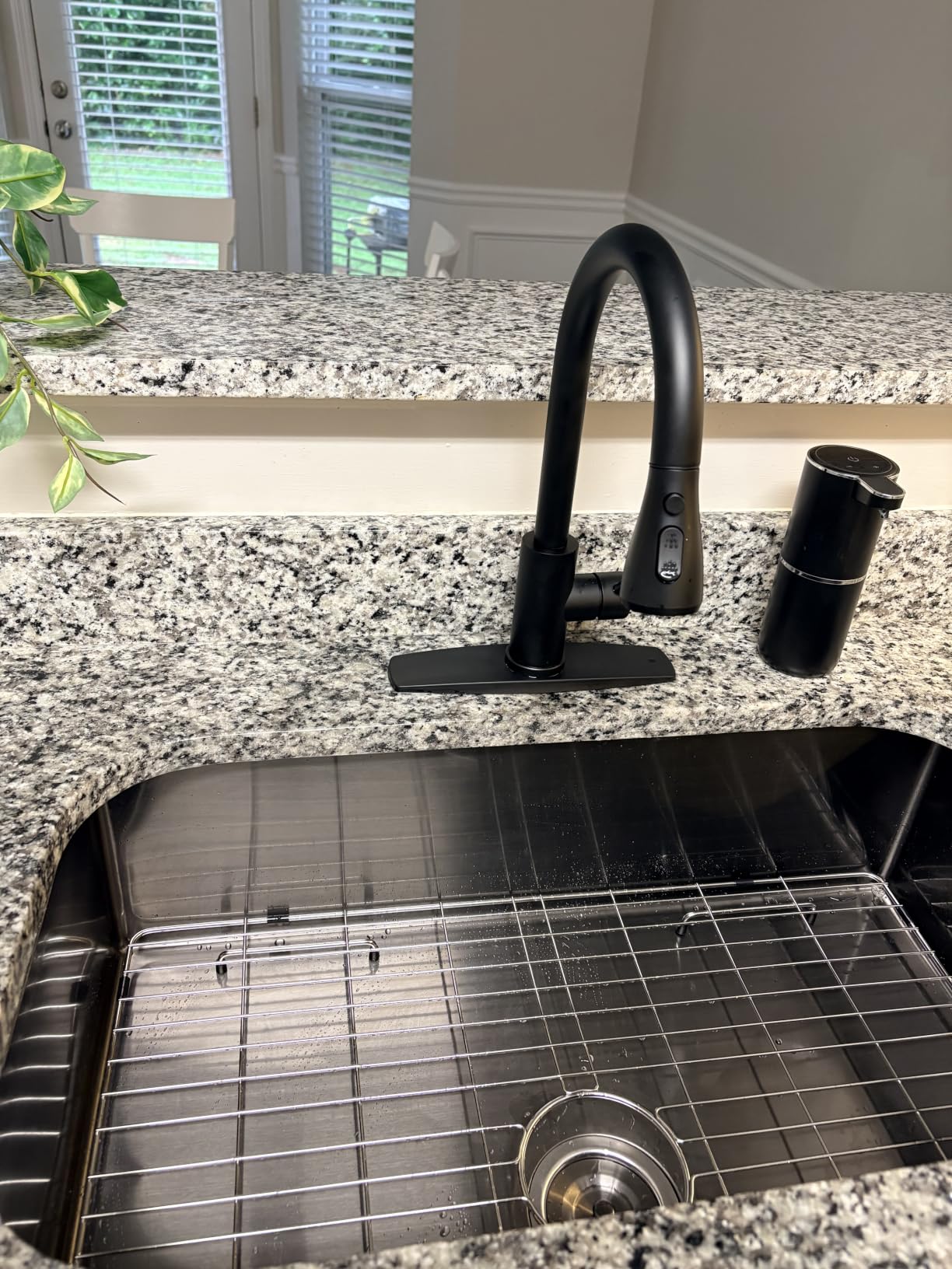 FORIOUS Black Touchless Kitchen Faucet, Hands-Free, High Arc Single Handle | Lead-Free Stainless Steel, Smart Motion Sensor Sink Faucet with Pull Down Sprayer for Laundry Utility Room, Outdoor Camper customer photo 2