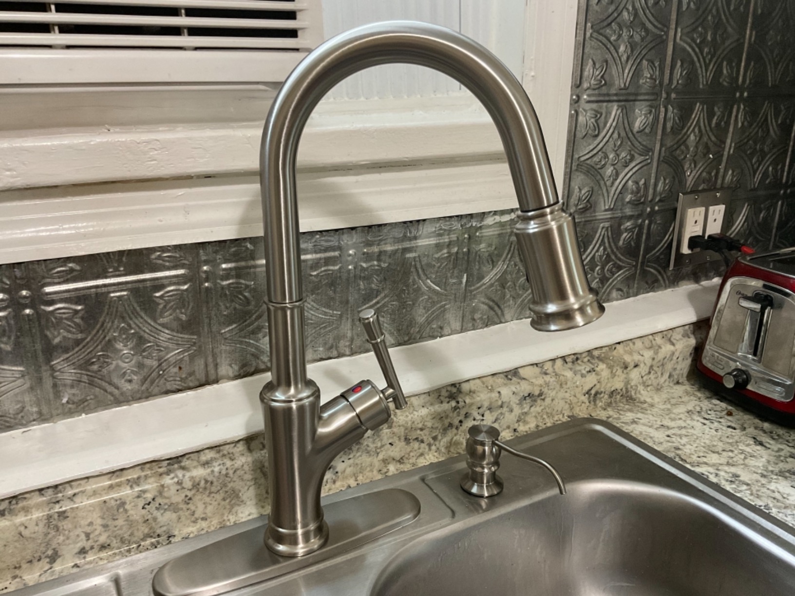 APPASO Touchless Kitchen Faucet with Soap Dispenser and Pull Down Sprayer | Brushed Nickel S304 Stainless Steel cUPC Lead-Free Hoses Hands-Free Motion Sensor Faucets 3 Modes for Farmhouse RV Sink customer photo 1