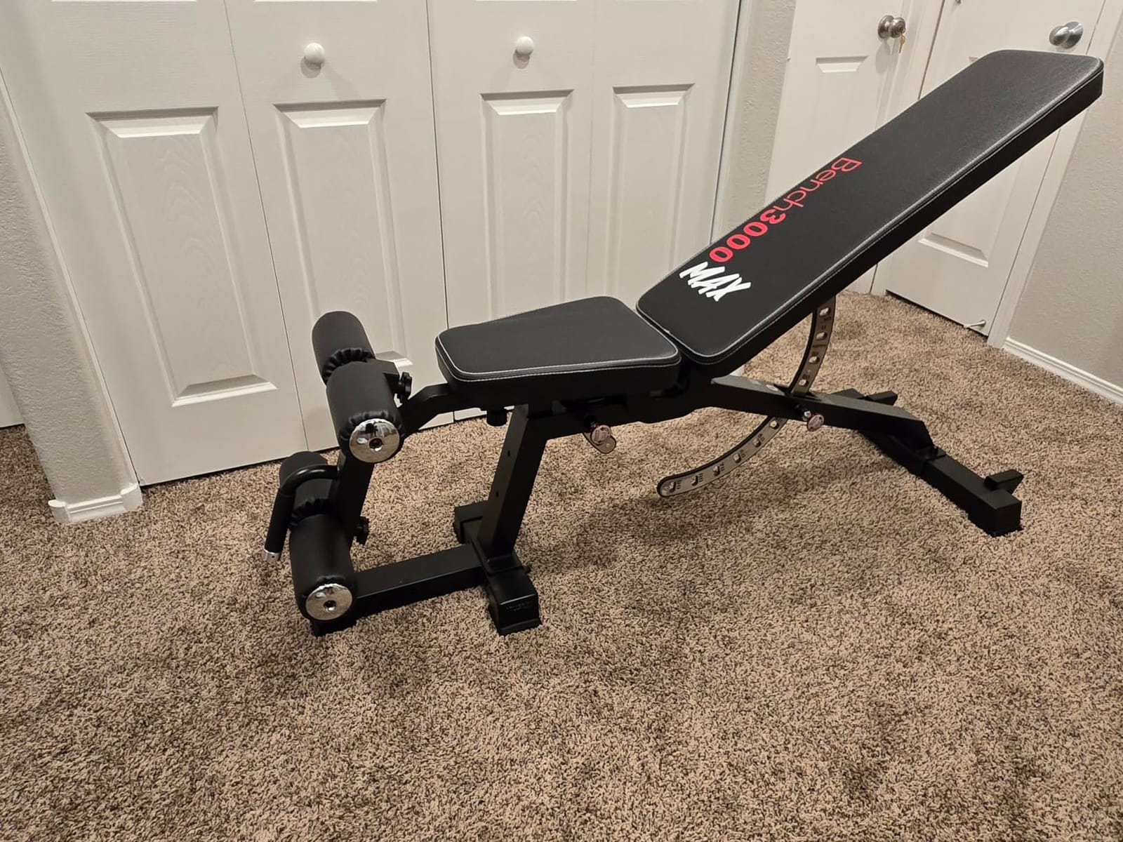 Keppi Fitness Functional Weight Bench - Bench3000 V2 for Leg Extension/Curl | 93lb Frame Weight with 8 & 16 Gauge Material, Commercial Grade Attachment with Ergonomic Design, 12+3 Multi-Angle customer photo 2