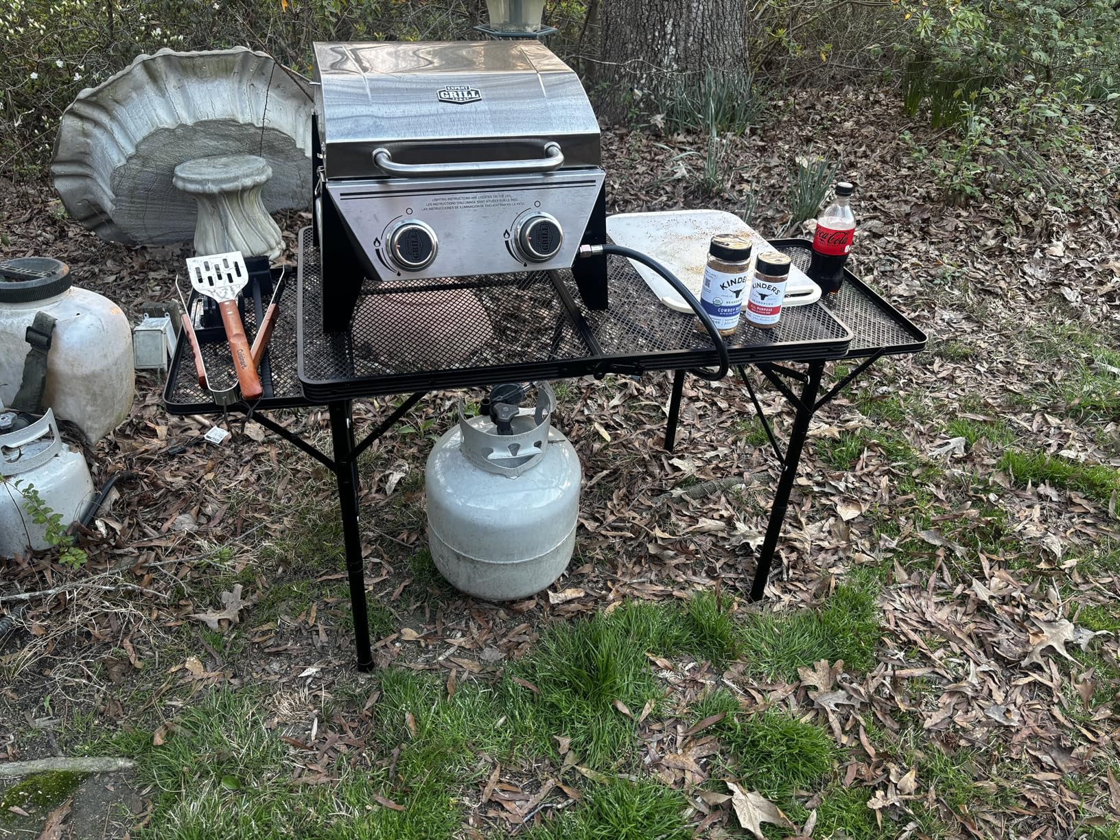 WildFinder Folding Table with 2 Wing Panels, 3x2 FT Camping Table with Mesh Desktop, Height Adjustable Folding Grill Table with Mesh Bag, Portable Outdoor Table for Picnic, Camping, BBQ, Beach (Black) customer photo 1