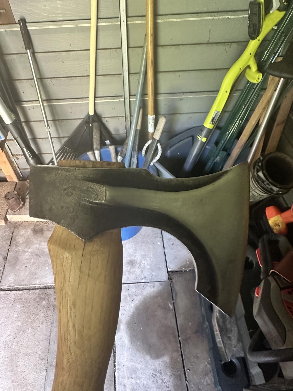 Purple Dragon Camping Hatchet 14.7 Inch Hand Forged Splitting Axe | Hand Forged Blade, Wooden Handle, Leather Sheath, Gift Box, Outdoor Wood Splitting Chopping & Carving Tool, for Bushcraft customer photo 2