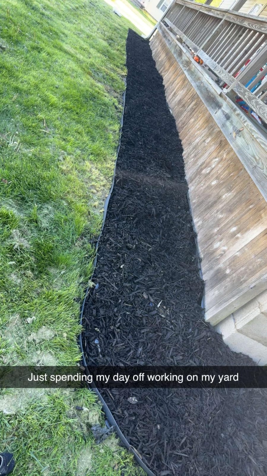 Garden Edging, 100FT Landscape Edging with 60 Spikes for Lawn 1.5 Inch Tall (Black, 100FT), YANEYRIE-EDGING-1.5 customer photo 1