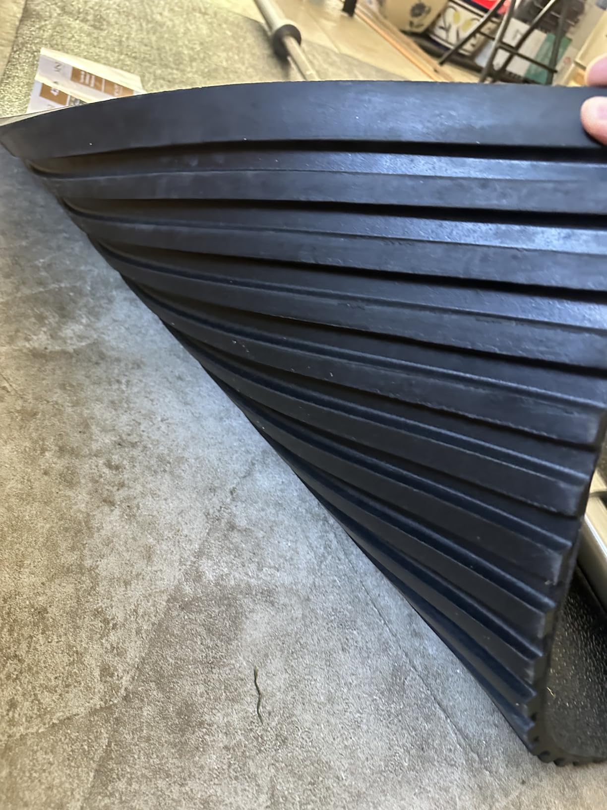MSI Horse Stall Mat 42in. x 72in. Black Rubber Flooring Mat Tile Trim customer photo 1