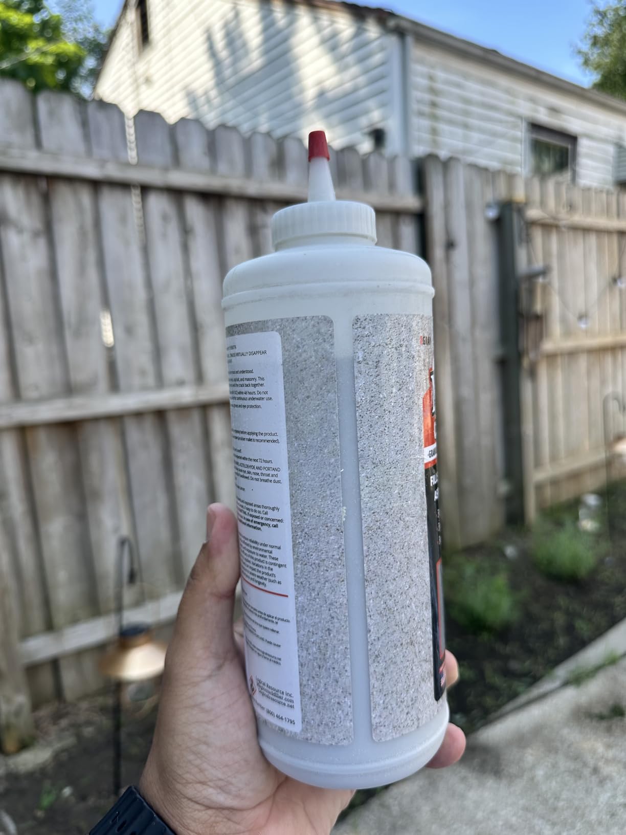 Magic Crack Filler 2.5LB Concrete Slab Gray, for Filling in Concrete Cracks on Driveways, Walkways and Patios. Installs Easily Dry Granular No Mess and DIY (Gray, 1) customer photo 2