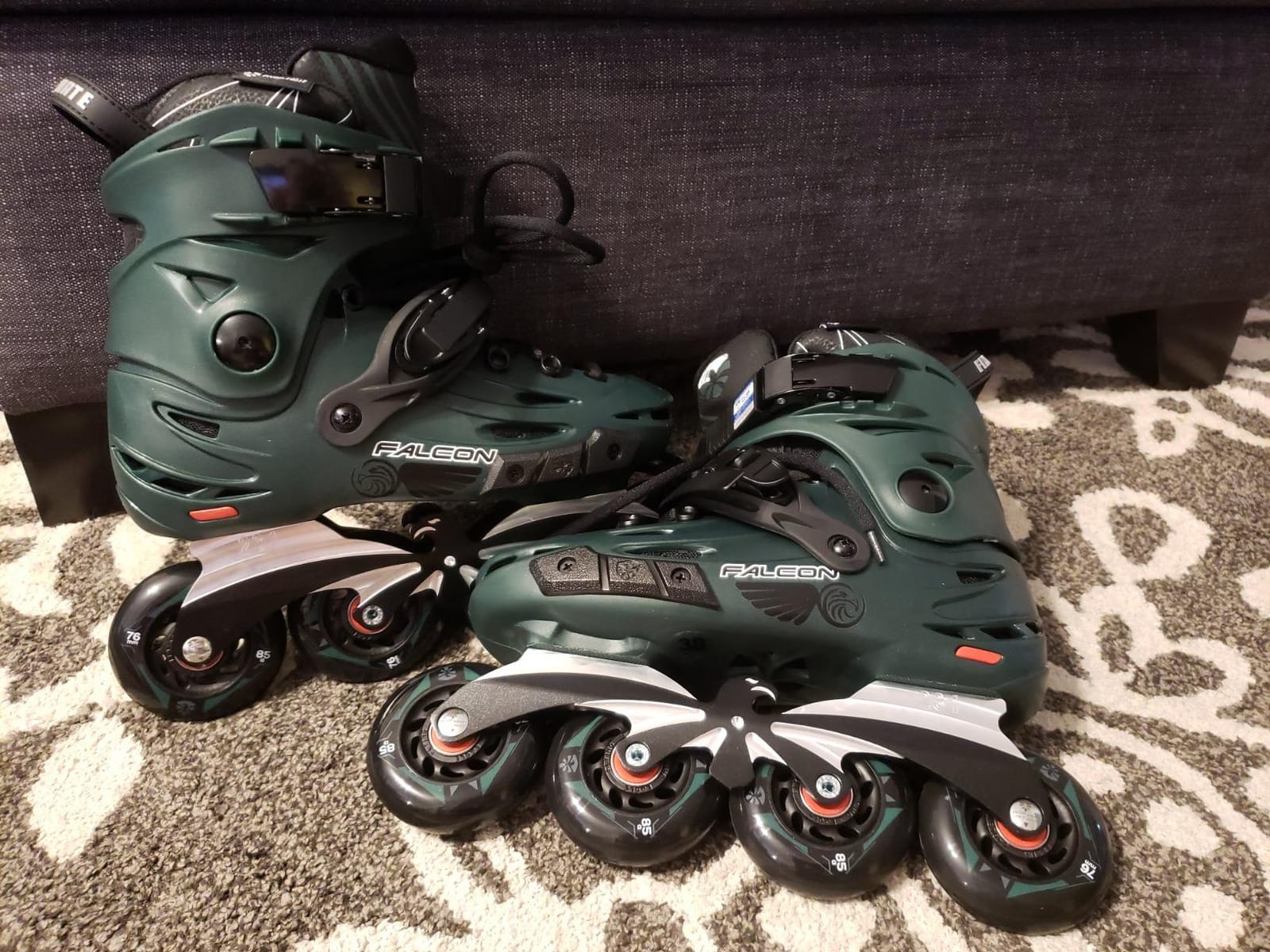 FlyingEagle F6 Falcon Pro Unisex Inline Roller Skates, Hard Boot Support, Replaceable Side Protector, Rockerable Axles, CNC 6000 Aluminum Frame, 85A SHR Wheels, ABEC-7 Bearings customer photo 2