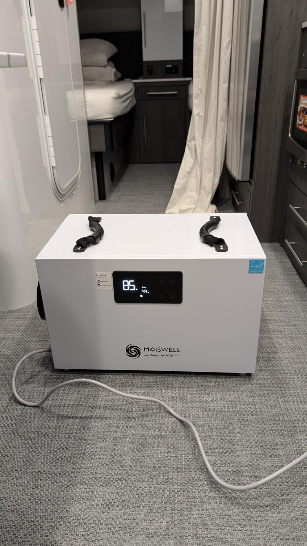 155 Pints Commercial Dehumidifier for Crawl Space | Auto Defrost | Timer | Portable Dehumidifier with Drain Hose Compact for Large Basement Industrial Water Damage | Moiswell Defender M70 customer photo 1