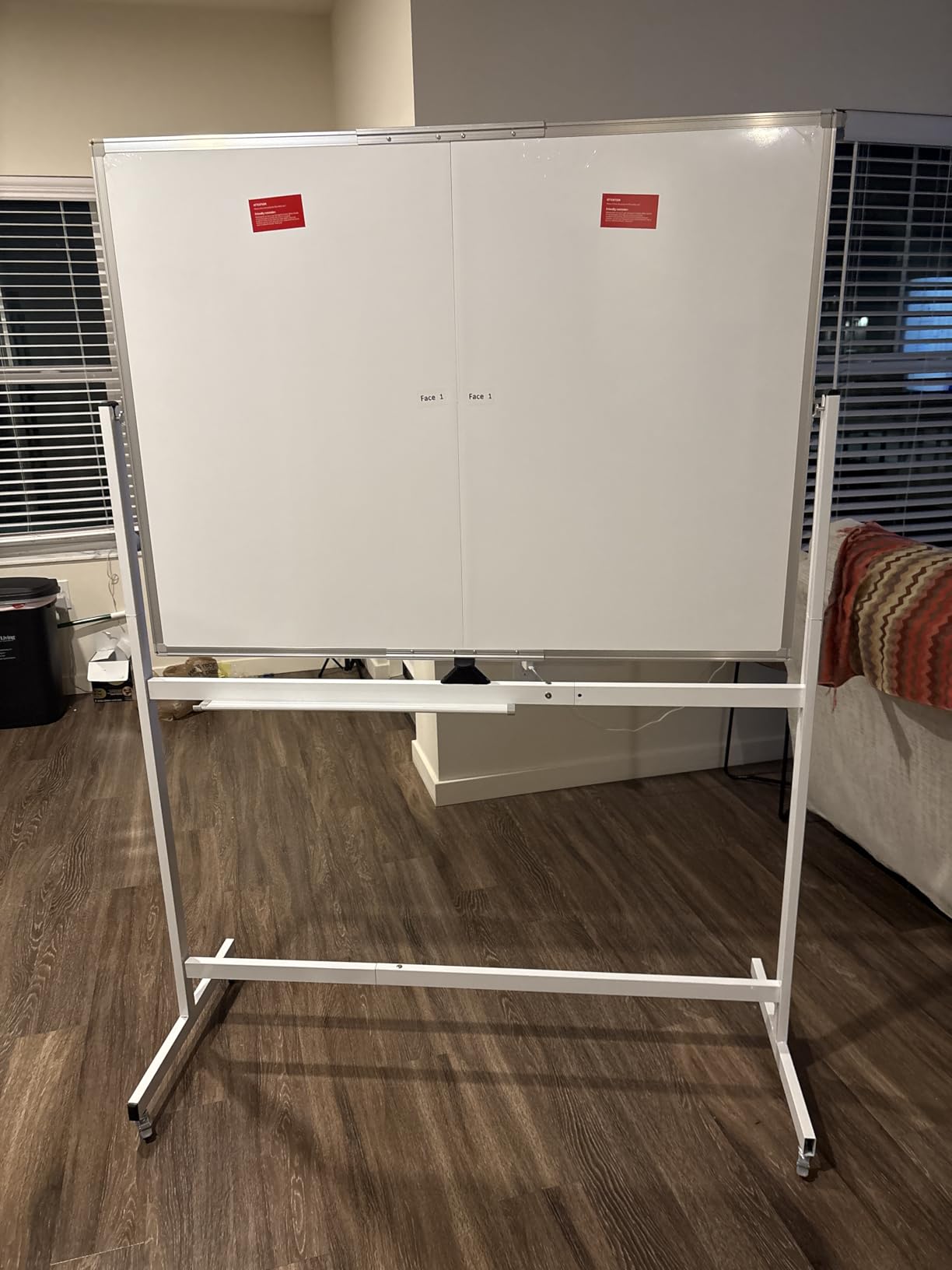 Maxtek Rolling Whiteboard 48 x 36 in Large Magnetic White Board on Wheels Double-Sided Big Standing Dry Erase Board customer photo 2