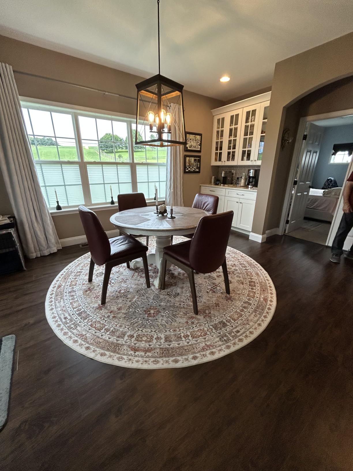 zesthome 10x14 Area Rugs for Living Room, Large Washable Rug, Beige | Rugs for Bedroom, Dining Room, Office, Low Pile, Soft, Vintage Rug, Stain Resistant Indoor Carpet, Non Slip, Home Decor customer photo 1
