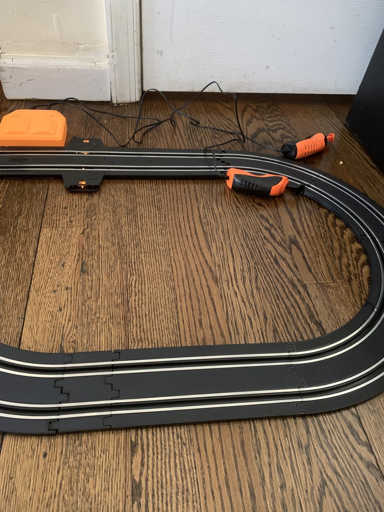 Slot Car Race Track Sets for Boys,Race Car Track with 4 High-Speed Slot Cars,Battery or Electric Car Track,Dual Racing Game Lap Counter Track Sets,Toys Gifts for Boys Girls Ages 6 7 8-12 customer photo 1