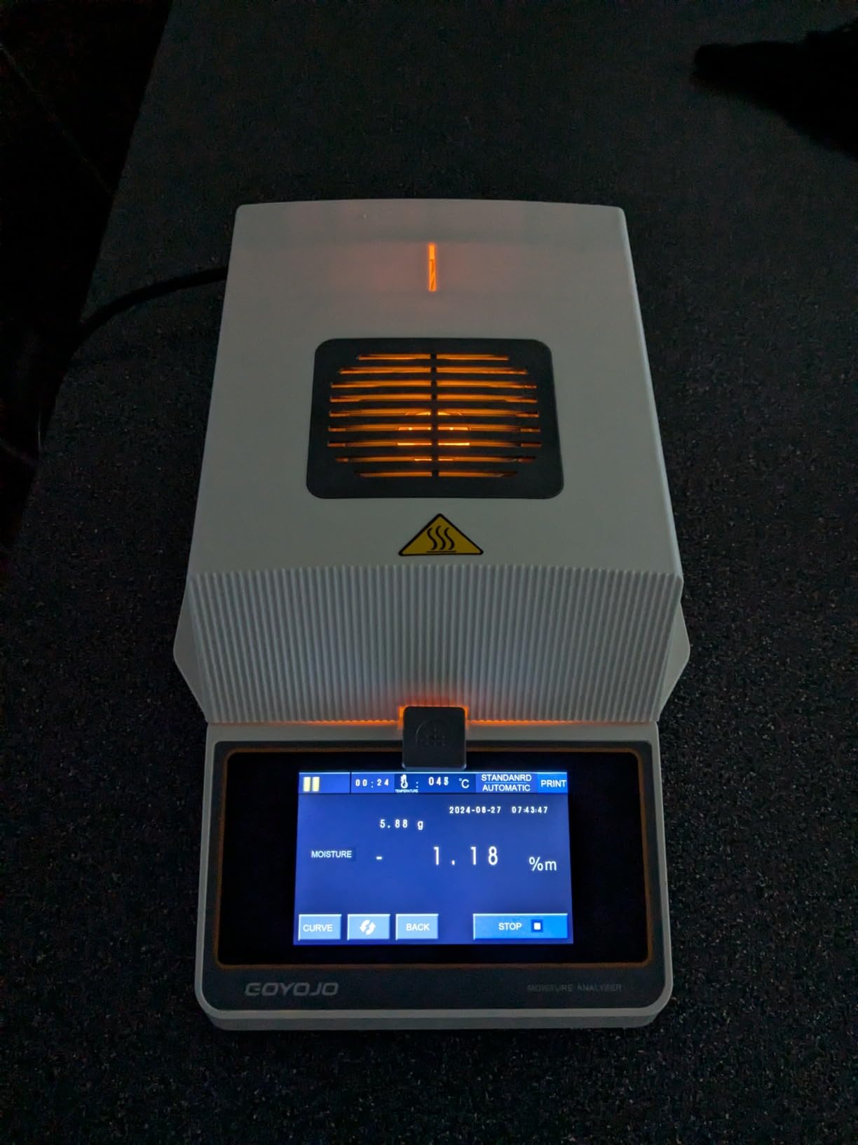 Portable Halogen Moisture Meter with 110g-10mg Precision | Fast Heating & Drying (40-160°C) | Ideal for Quick Moisture Testing in Food, Plants, and Building Materials Lab Moisture Balance Analyzer customer photo 1